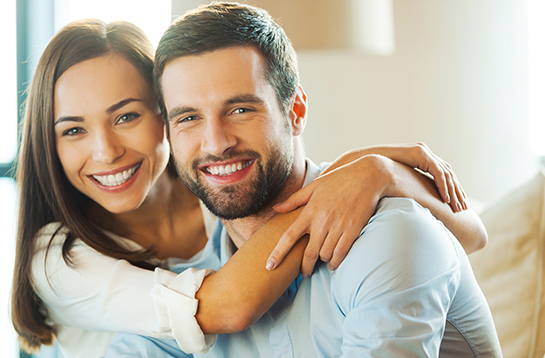 Smiling couple